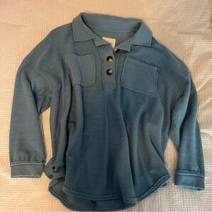 Blue oversized sweater